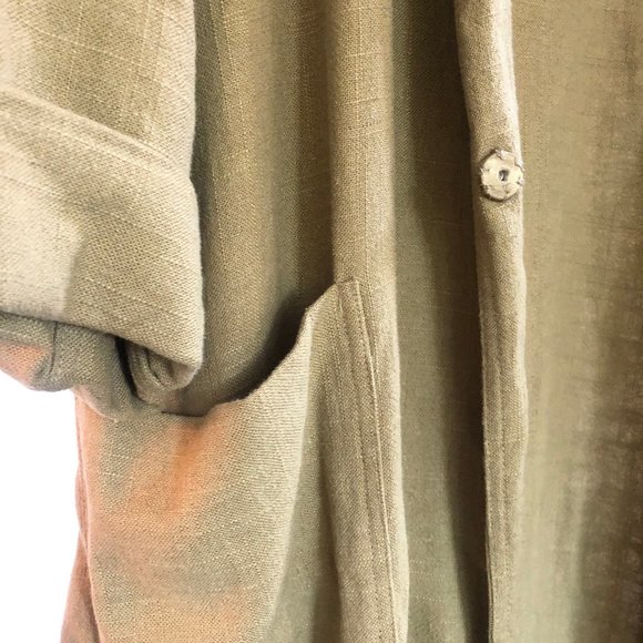 Oversized linen jacket - Picture 4 of 5